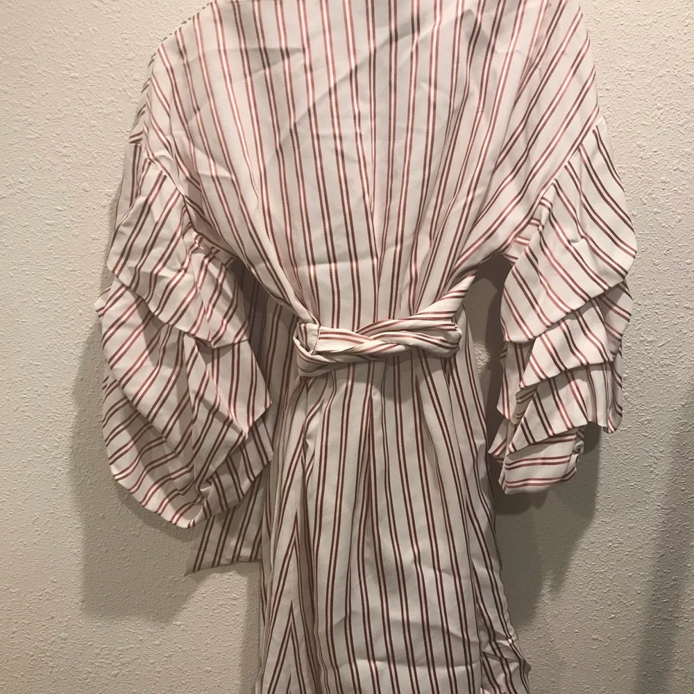 Alexis Striped Off-Shoulder Dress - Picture 6 of 8
